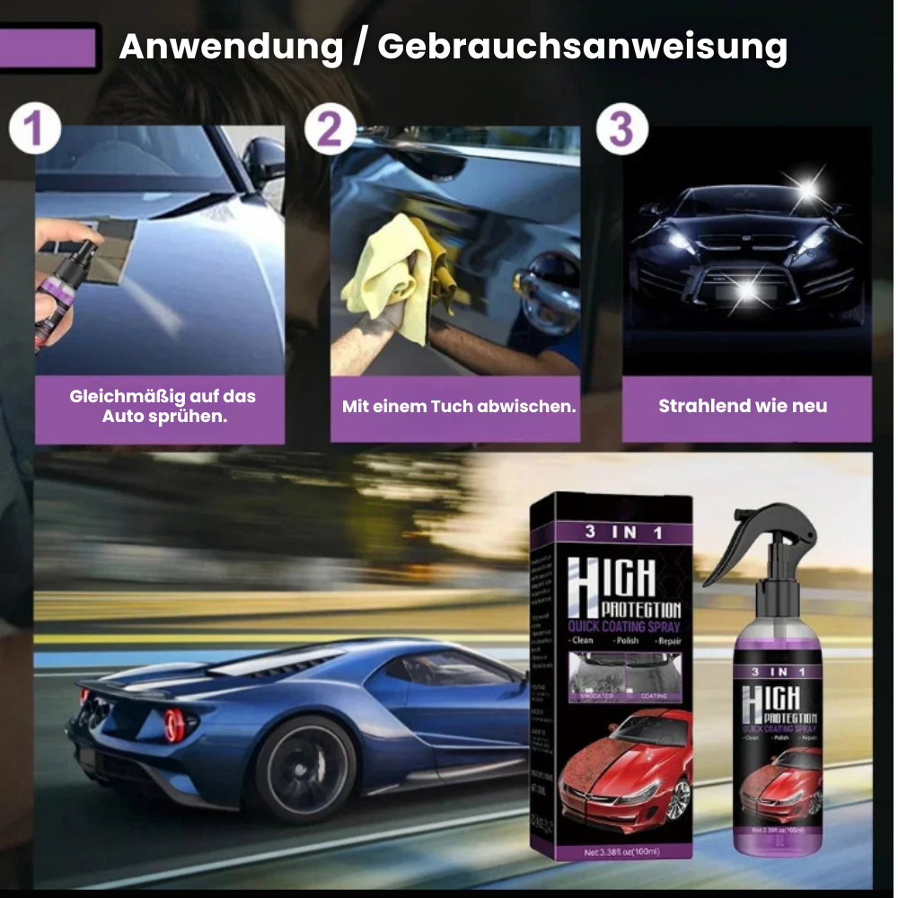 KeraClean - 3 In 1 Keramikversiegelung
